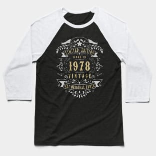 42 years old Made in 1978 42nd Birthday Gift Baseball T-Shirt